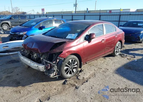 2013 Honda Civic Ex-L from USA, damaged, VIN 19XFB2F96DE074025